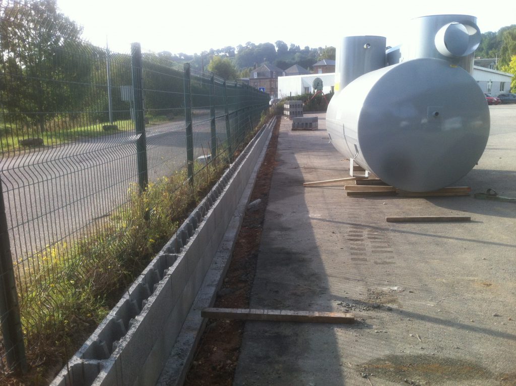 Muret de confinement installation classée - Legrix Estuaire TP ...